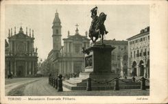 CPA Torino Monumento Emanuele Filiberto