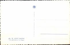 CPA Mount St Michel View and the Dam