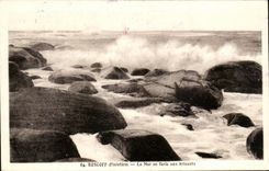 CPA Roscoff Sea in fury with breaking