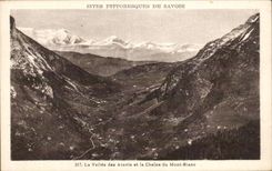 CPA Sites Pittoresques De Savoie La Vallee Des Aravis Et La Chaine Du Mont Blanc