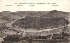 CPA Besancon Les Bains Vue Generale A Vol D'Oiseau