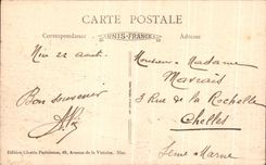 CPA la dimension Niza de los jardines azules y de la caminata del embarcadero