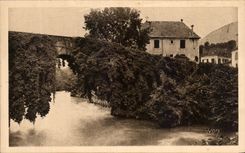 CPA the Pyrenees Betharram the Old Bridge