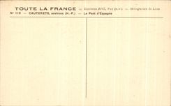 CPA Cauterets environs Le Pont d'Espagne