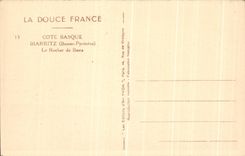 CPA Cote Basque Biarritz Les Rochers de Basta