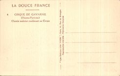 CPA Cirque De Gavarnie Mule track conduisan with the Circus