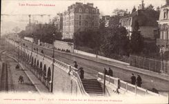 CPA Low Pyrenes Pau Avenue Leon Say and boulevard of the Pyrenees