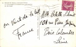 CPA Megeve Winter Station Teleferique De Rochebrune And the Chain Of the White MT