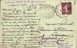 CPA Chatelguyon Church y el martirio vistos en el viejo hombre de Chatelguyon