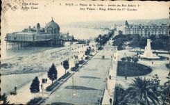 Paladar de CPA Niza del jardin del embarcadero de rey Albert 1r