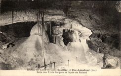 CPA Grottes De Lacave Entre Souillac et Roc Amadour Salle des trois Parques et l'epee de Roland