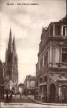 CPA Cholet Cafe et Rue du Commerce 