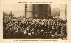 CPA Drac Et Pac a L'Arc De triomphe 20 juin 1926 Une minut de recueillement 