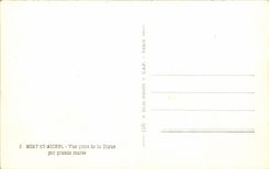 CPA Mount St Michel Seen from of the Dam By Spring tide