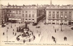CPA Rheims Before the Great War Places Royal And Street Carnot
