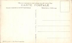 CPA Metz la noche la puerta de Serpenoise