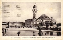 Estacion de los jardines y de tren de CPA Limoges