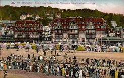 CPA Trouville Queen of the Beaches Nouveaud Hotels seen of the Beach