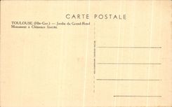 CPA Toulouse Jardin du Grand Rond Monument a Clemence Isaure