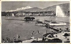 CPA Geneva Roads and the Pier of the Pastures