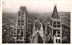 CPA Rouen the Cathedral Tours Of Butter And St Romain
