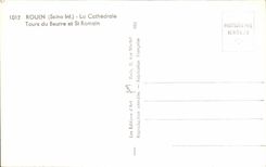 CPA Rouen the Cathedral Tours Of Butter And St Romain