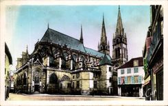 CPA Moulins the Apse Of the Cathedral