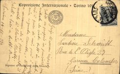 CPA Ingresso Al Padiglione Della Francia