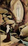 CPA Lourdes Appearance Of Very Sainte Virgin has Bernadette Soubirous In 1858