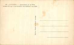 CPA Lourdes Appearance Of Very Sainte Virgin has Bernadette Soubirous In 1858