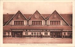CPA Deauville la Plage Fieure La Gare Philippot