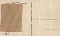 VINTAGE POSTCARD Reduction Garden of Oudaias Seen D Morocco unit