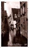 VINTAGE POSTCARD Layered branches Old women Houses at the edge of Dertenit
