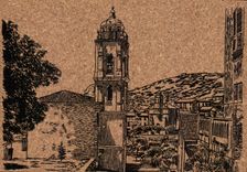 VINTAGE POSTCARD Cargese Corsica Village Greco Corsica