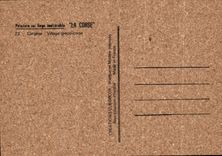 Aldea Greco Corcega de Cargese Corcega de la POSTAL de la VENDIMIA