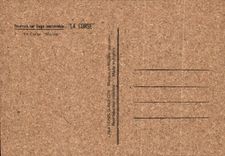 POSTAL Corcega de la VENDIMIA en el barco de Corcega de la marina de Corcega Corcega