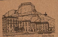 VINTAGE POSTCARD Corsica Bonifacio Corsica