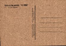 POSTAL Corcega de la VENDIMIA el Genoise Corcega de la torre de Corcega