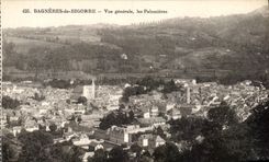 VINTAGE POSTCARD Bagneres de Bigorre View Palomiteres
