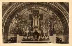 VINTAGE POSTCARD the Basilica of Lisieux the Crypt Rules Mosaic of the Chorus