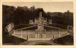 VINTAGE POSTCARD the Basilica of Lisieux the Way of Cross External View With the bottom the Cemetery