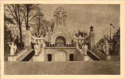 VINTAGE POSTCARD the Basilica of Lisieux the Way of Cross Station and Monumental Martyrdom