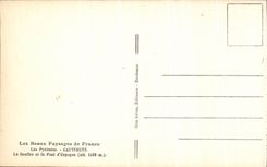 CPA Les Beaux Paysages de France Les Pyrenees Cauterets Le Gouffre et le Pont d Espagne