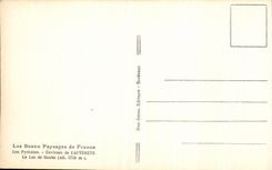 CPA Les Beaux Paysages de France Les Pyrenees Environs de Cauterets Le Lac de Gaube