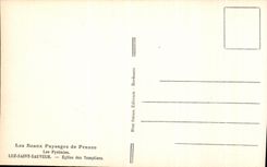 VINTAGE POSTCARD Beautiful Landscapes of France the Pyrenees Luz Holy Saver Church of Templiers