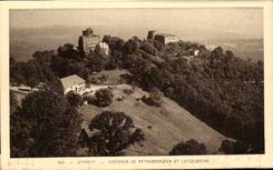 VINTAGE POSTCARD Ottrott Castles of Rathsamhausen and Lutzelbourg