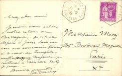 POSTAL Baie de la VENDIMIA de la infraccion visto en el puerto de Vorlen