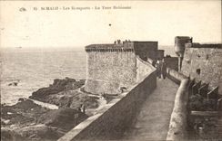 CPA St Malo Les Remparts La Tour Bidouane