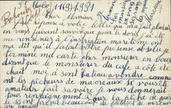 St Malo de la POSTAL de la VENDIMIA los barcos del muelle mojado