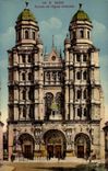 VINTAGE POSTCARD Dijon Frontage of L Church St Michel